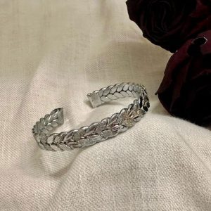 Unisex Braided Copper Bracelet with Chrome Plating – Adjustable, Anti-Tarnish Cuff for Men and Women – Stylish, Nature-Inspired Design JW641.3