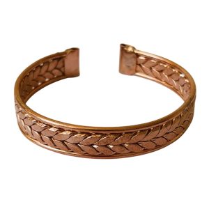 Double Twist Copper Bracelet – Unisex, Adjustable & Pure Copper