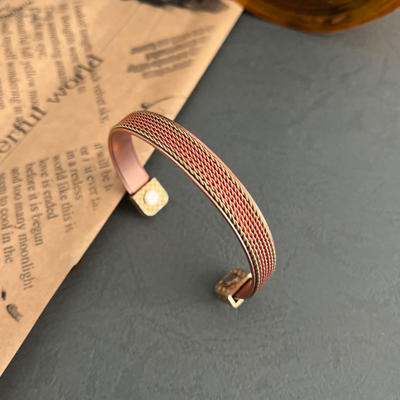 Handcrafted Chakra Balance Copper Cuff Bracelet – 7 Chakra Inspired Magnetic Healing Jewelry