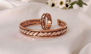 Handmade copper cuff bracelet with rustic finish