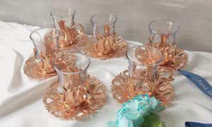 Luxurious copper serving set for family gatherings