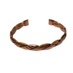 woven copper cuff bracelet